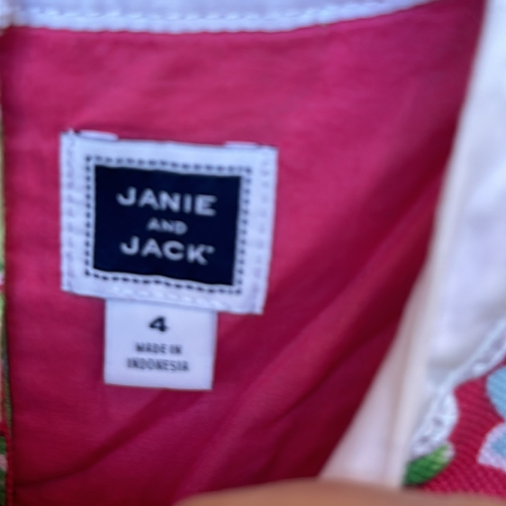 Janie and Jack Girl’s Dress Size 4 - Picture 4 of 6